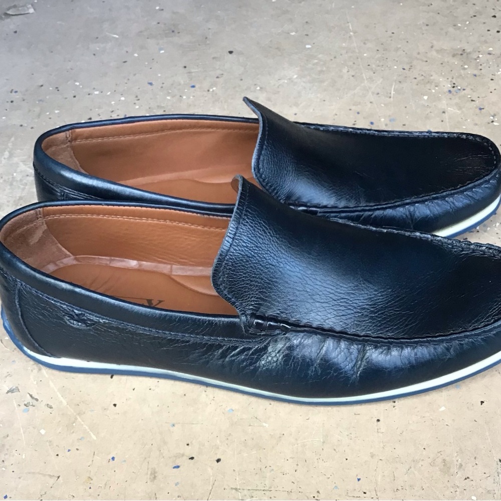 SECTION X Darion Leather Moccasin Loafers